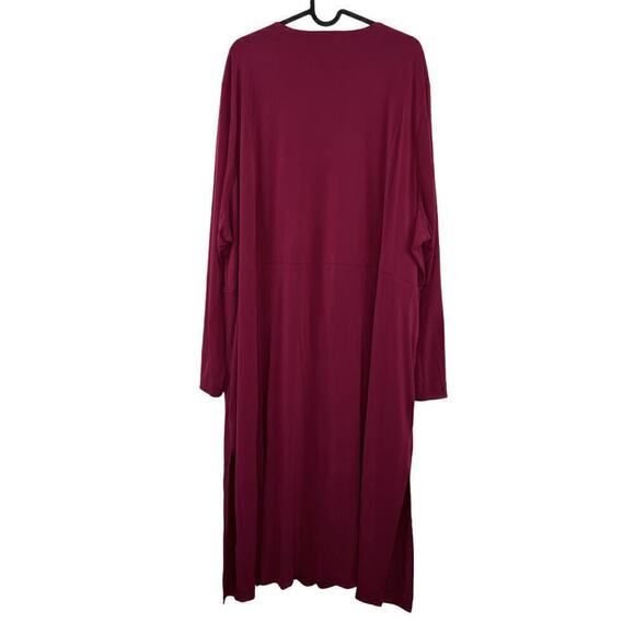 NWT Lane Bryant Knit Stretch Overpiece Duster Cardigan Size 26/28 Corpcore - Picture 3 of 8